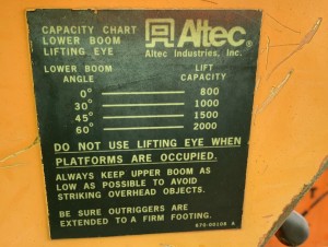 1994 FORD ALTEC AM450-H BUCKET BOOM OTHER PARTS 