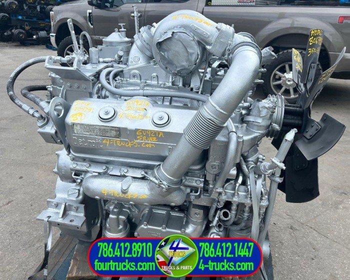 1989 DETROIT 6V92TA SILVER ENGINE 350HP