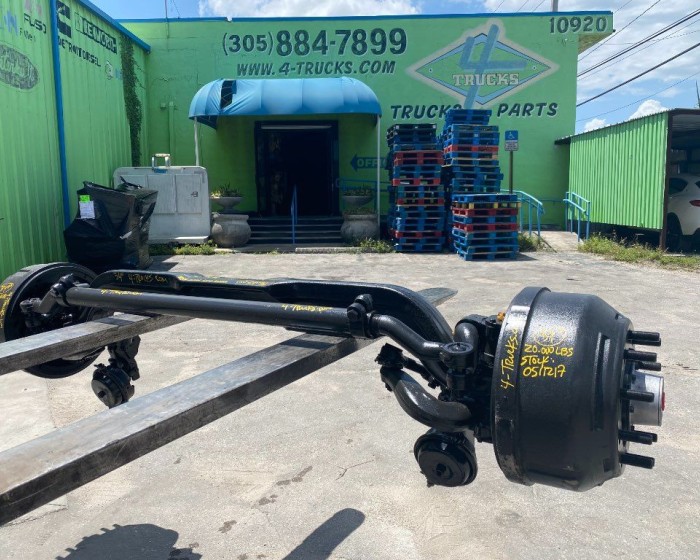 2010 MERITOR-ROCKWELL 20.000 LBS FRONT AXLES 