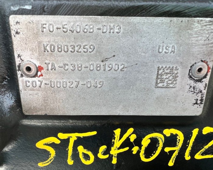 2014 EATON-FULLER FO-5406B-DM3 TRANSMISSIONS 6 SPEED