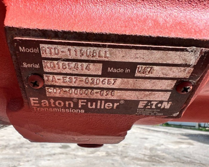 2014 EATON-FULLER RTO-11908LL TRANSMISSIONS 8LL SPEED