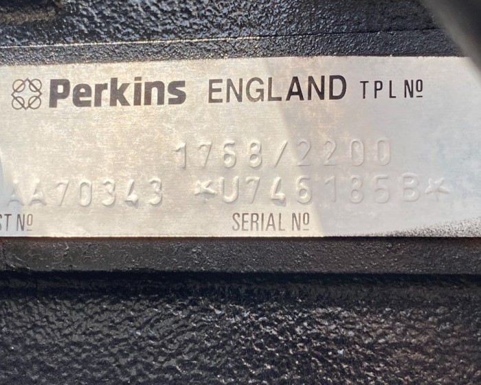 1999 PERKINS AA70343 ENGINE 74HP