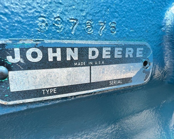 1991 JOHN DEERE 6329DF ENGINE 110HP