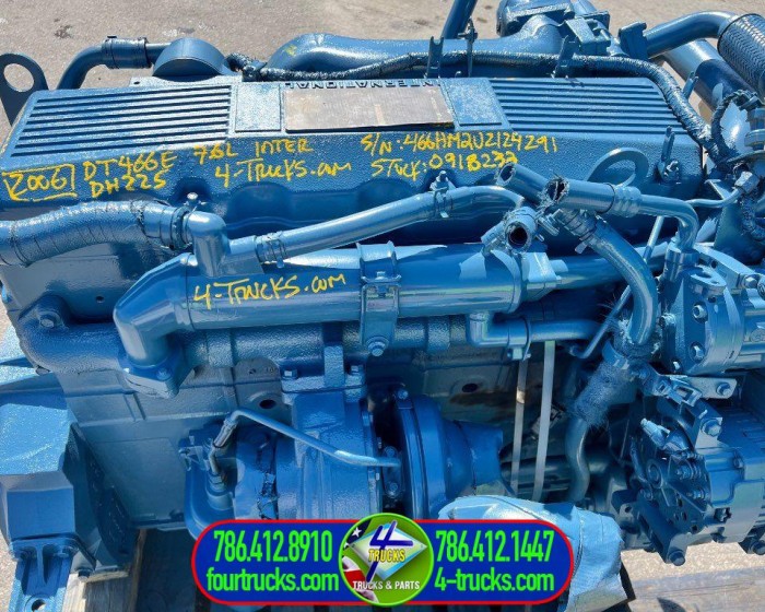 2006 INTERNATIONAL DT466E ENGINE 225HP