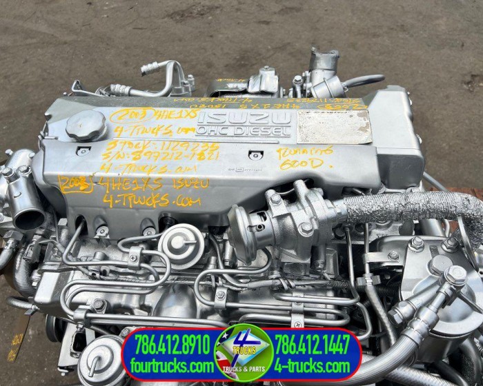 2003 ISUZU 4HE1XS ENGINE 175HP