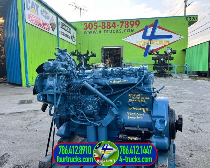 1991 INTERNATIONAL DT466 ENGINE 220HP