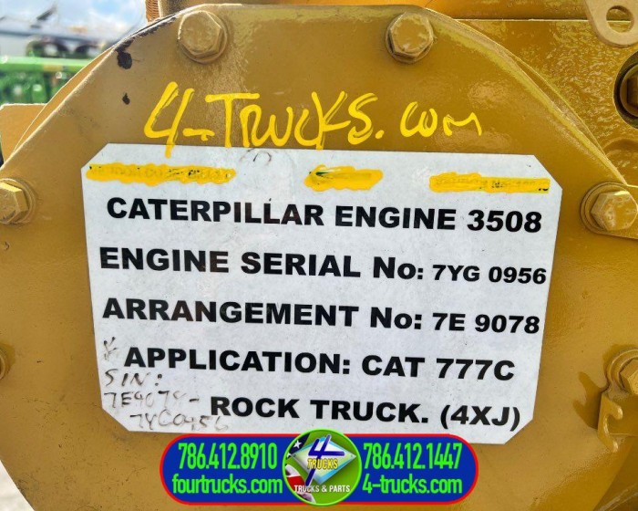 2000 CATERPILLAR 3508 ENGINE 1.100HP