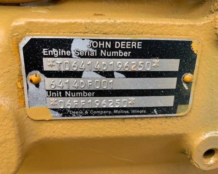 1980 JOHN DEERE 6414DF001 ENGINE 90 HP